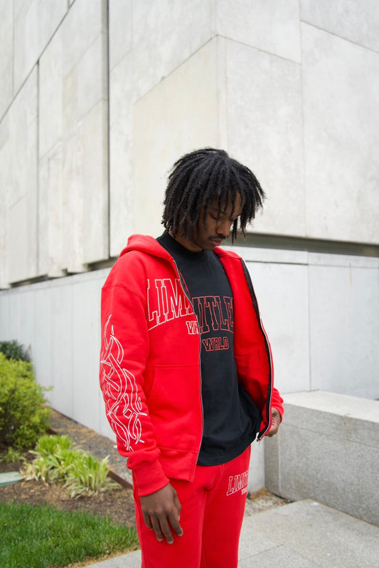 RED TRIBAL SWEATSUIT